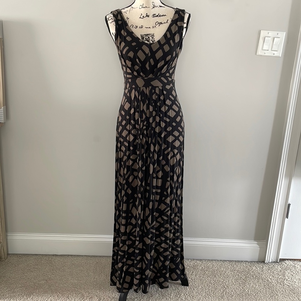 Bananas Republic Cross Print Maxi